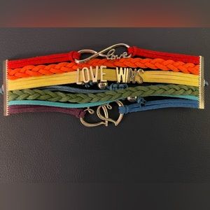 LOVE WINS Infinity Bracelet